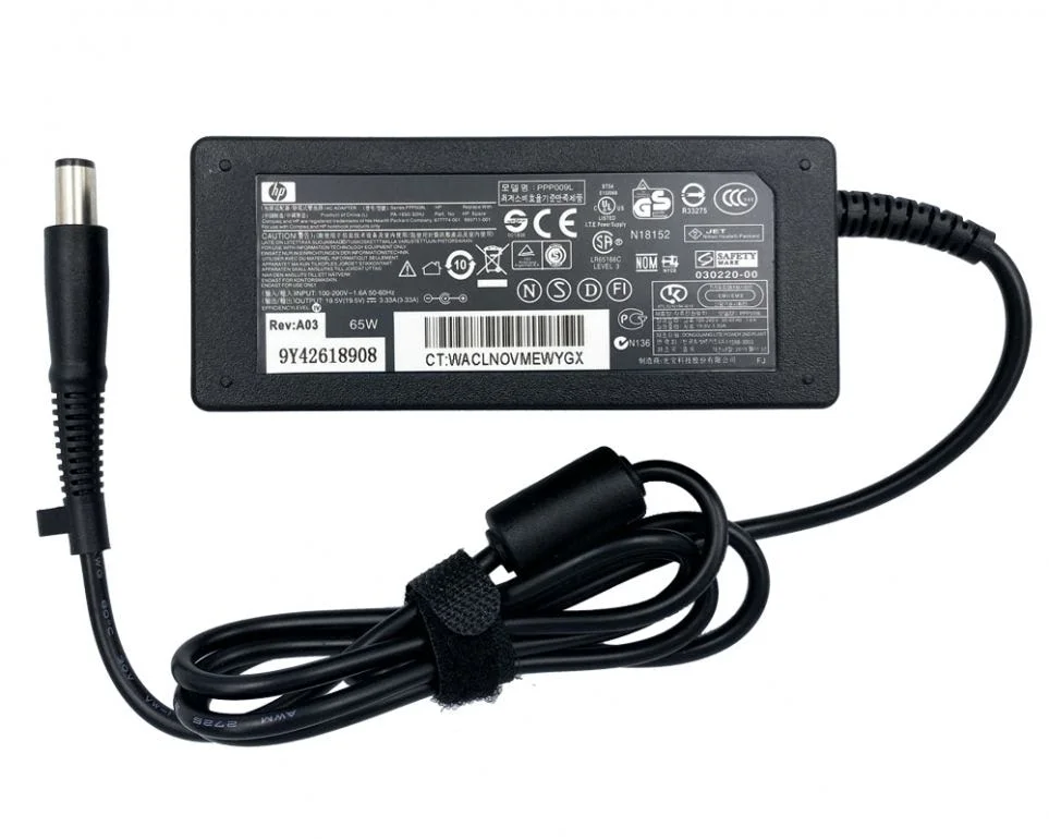 Блок питания HP 19.5V 3.33A 65W (7.4x5.0) - изображение 1